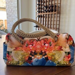 ECHO Floral Canvas Tote Bag